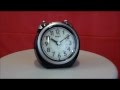 Seiko QXK118KLH Twin Bell Alarm Clock With Quiet Sweep Second Hand