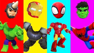 Wrong Heads Puzzles Spiderman - Juegos de Rompecabezas de Super Heroes - Videos For Kids