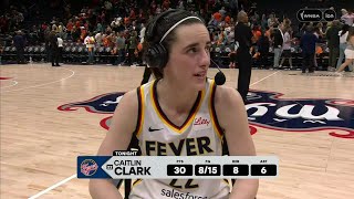 Caitlin Clark DROPS 30pts (7 Threes)/8reb/6ast/4stl | Indiana Fever WNBA | Post Game Interview