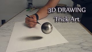 3D Art /Drawing of haver ball/Speed Painting Trick Art