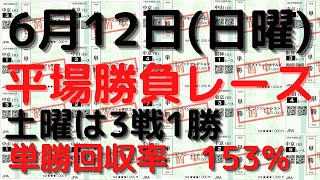 【競馬予想】６月１２日の平場勝負レース該当馬（５レース）！エプソムカップ＆函館SSはメンバーシップで配信！