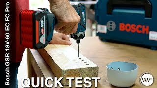 Bosch GSR 18V-60 FC Professional - Quick Test