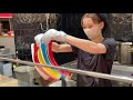 giant lollipop amazing handmade candy show japanese street food papabubule