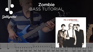 Zombie by The Cranberries - Bass tutorial (Jellynote Lesson)