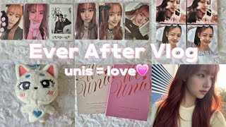 [Ever After Vlog] unis=love 유니스는 사랑 그 자체💗 / 에버애프터로그/유니스 팬로그/유니스/unis/협찬깡/비공굿/앨범/분철/양도/포카/아궁빵/특전/미공포