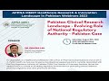 Evolving Role of National Regulatory Authority - Pakistan Case - Healthcare Research Webinar 13