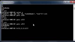 Ruby Chapter-3 : Working with Arrays