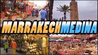 MARRAKECH MEDINA - Old Town - Morocco (4k)