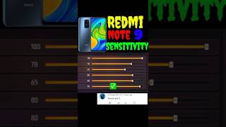 Best Redmi✅ Note 9 Sensitivity⚙️ Trick🔥 Setting Redmi😱 Note 9 Pro Free Fire Setting One Tap Headshot