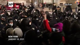 NYPD: Dozens arrested, 11 officers hurt at protest