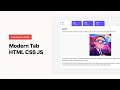 Modern Tab - HTML CSS Javascript