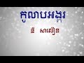 កូលាបអង្គរ(នី សាលឿន)Ny salouern