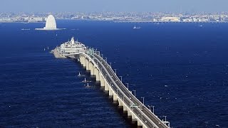 東京湾アクアライン通行(海ほたる）！川崎市⇒木更津市！Aqua-line(Tunnel and bridge) in Japan　旅行ジャーナリスト大川原　明