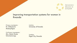 ID 74-Improving transportation systems for women in Rwanda