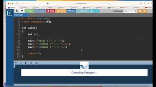 C++: Pre and Post Increment Operator