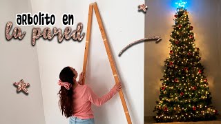 ❌ ¡SIN CLAVOS! ÁRBOL de NAVIDAD en la PARED (Christmas TREE DECORATIONS) Adornos NAVIDEÑOS