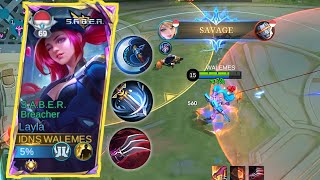 BUILD LAYLA JUNGLER AUTO SAVAGE | GAMEPLAT TOP GLOBAL LAYLA