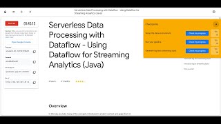 Serverless Data Processing with Dataflow - Using Dataflow for Streaming Analytics (Java)