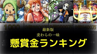 【ワノ国編後】麦わらの一味懸賞金ランキング