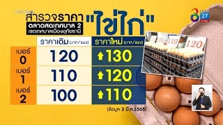 ไข่ไก่ขึ้นราคา  |  วันที่ 3 มี.ค. 2565 | ข่าวช่อง 8