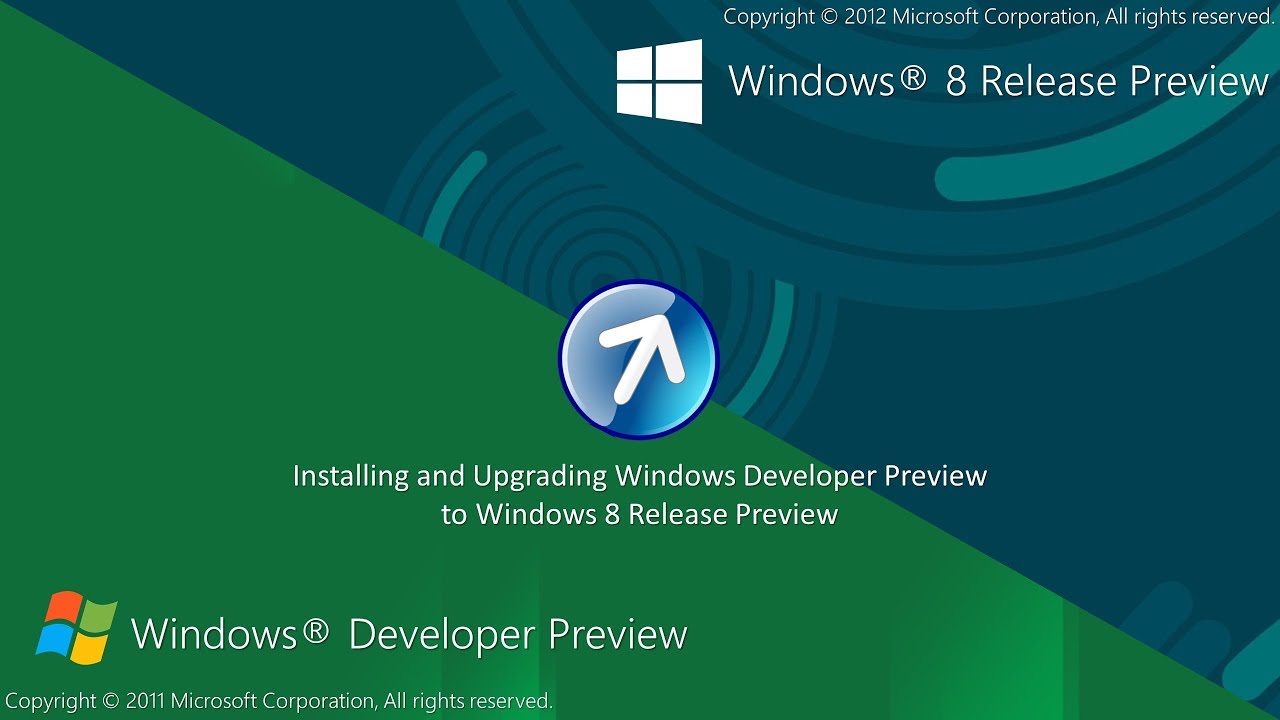 Installing And Upgrading Windows Developer Preview To Windows 8 Release ...