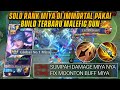 SOLO RANK MIYA PAKAI BUILD MALEFIC GUN SESAKIT INI DAMAGENYA! | MLBB