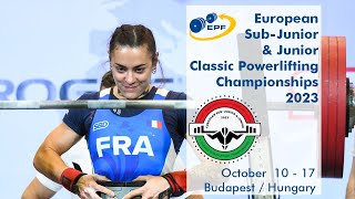 Men Jr 120 - 120+ kg - European Sub-Junior & Junior Classic Powerlifting Championships 2023