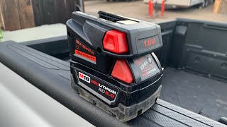 MILWAUKEE OLD SCHOOL 18 VOLT to M18 BATTERY ADAPTER! USING OLD SCHOOL MILWAUKEE CORDLESS TOOLS