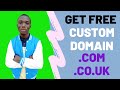 how to get free domain Name  com  co.uk for website or blog 2024