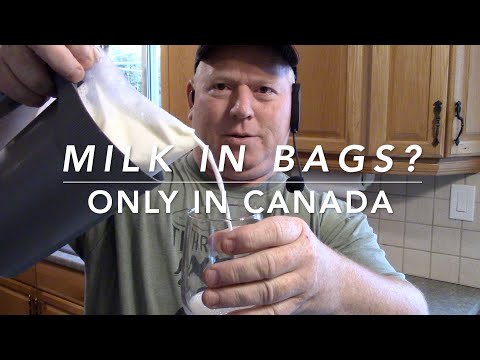 How much milk is in a bag of milk in Canada?