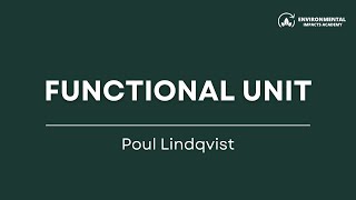 Understanding the functional unit in LCA