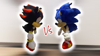 Sonic plush fight test|Sanei shadow vs Sanei sonic| epic battle