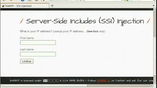 server-side includes (SSI) injection