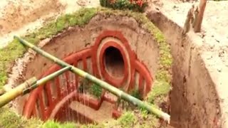 Build most awesome underground swimming pool and underground house