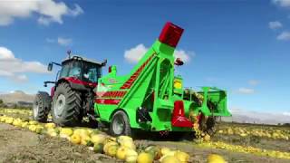 Pumpkin Harvesting Machine modern agriculture - How to harvest Pumpkin Seed - How it works 2018