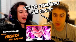 NÓIS REAGE AO RAP DO VEGETA | EGO SUPERIOR | AniRap (@Prod.Hunter)