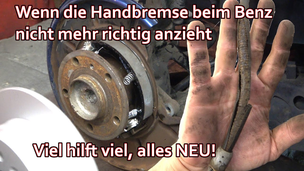 Mercedes Bremsscheibe Mit Innentrommel Und Handbremsseile Wechseln ...