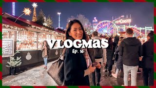 VLOGMAS EP.16｜海德公園冬季樂園聖誕市集、倫敦麗茲酒店、上班族的一天 // IzPeiPei