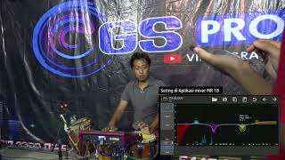 Beginilah setingan Kendang dan vocal sampai jadi cek sound | mixer cam midas mr 18