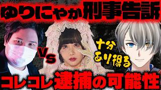 【逮捕案件？】ゆりにゃさんがコレコレさんを刑事告訴！……迷惑系、私人逮捕系と来てついに暴露系が逮捕なのか？！かなえ先生の誤解を解きほぐす解説がめちゃくちゃ分かりやすかった【Vtuber切り抜き】