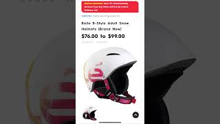 Motorhelmets Store Sale Bolle B-Style Adult Snow Racing Helmets #youtubeshorts #discount #losangeles