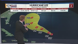 Lee weakens to a category 2 storm, Expected to strengthen again - Tropics Update 10p Sat 9-9-2023