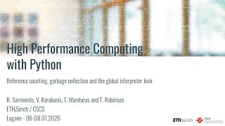 HPC Python Course - Day 1 - Morning
