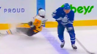 Max Domi just deked Rutger McGroarty OUT OF HIS SKATES | Penguins vs Maple Leafs 2024 NHL Highlights