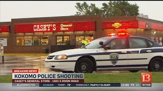 Kokomo robbery suspect shot