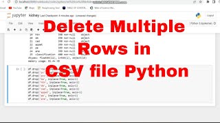 How to delete multiple rows from csv files python / Python code drop multiple rows