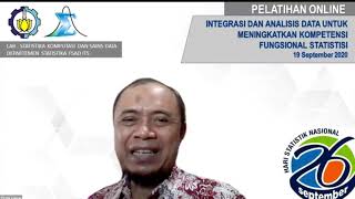 Pelatihan Integrasi dan Analisis Data untuk Peningkatan Kompetensi Fungsional Statistisi