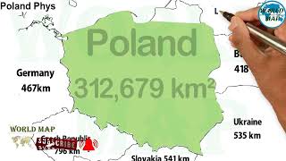Poland Physiographic Map / Physical Geography of Poland / Poland Map / World Map Series
