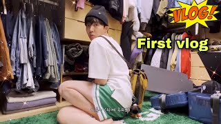 Jhope 1st VLOG 🤗 // Hindi dubbing   #cutelife #shorts #btsvlog