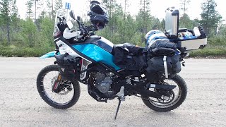 Cfmoto 450mt moottoripyörällä Norjassa ja Suomen lapissa adventure